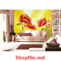 bông hoa dại giấy dán tường