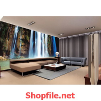 giấy dán tường thác nước