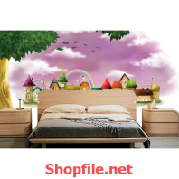 khu vui chơi giấy dán tường