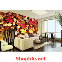 chiếc lá mùa thu giấy dán tường