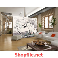 bức họa trắng đen tranh dán tường