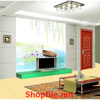 chiếc suồng nhỏ tranh dán tường