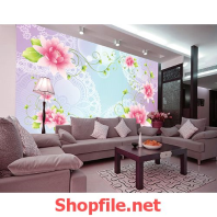 tranh dán tường những bông hoa đẹp