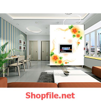 tranh dán tường vòng hoa đẹp