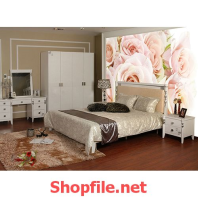 tranh dán tường đóa hồng hoa đẹp