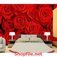 tranh dán tường 999 bông hồng