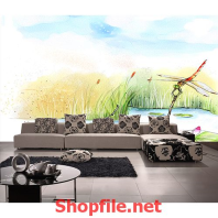 tranh dán tường đầm lầy đẹp