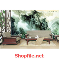 tranh dán tường đồi núi