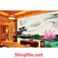 tranh dán tường tranh sơn thủy