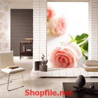 tranh dán tường hoa hồng đẹp