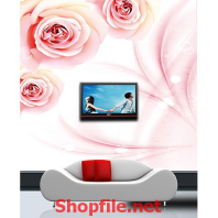 tranh dán tường màu hường