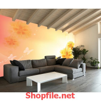 tranh dán tường bông hoa mai