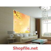 tranh dán tường hoa mai nở