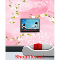 tranh dán tường nền hồng tuyệt vời