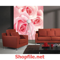 tranh dán tường hoa hồng dịu dàng
