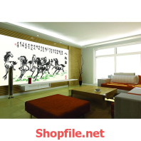 tranh dán tường đàn ngựa