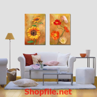 tranh dán tường hoa hướng dương