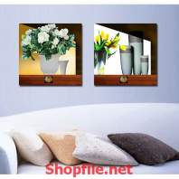 tranh dán tường bình hoa sứ đẹp