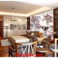 tranh dán tường rừng cây cổ thụ