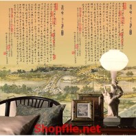 tranh dán tường bài thơ tiếng trung