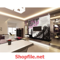 tranh dán tường đường lên tiên cảnh