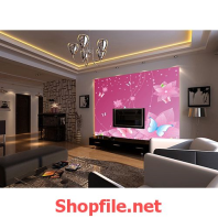 tranh dán tường con bướm xuân