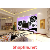 tranh dán tường bông hoa đen