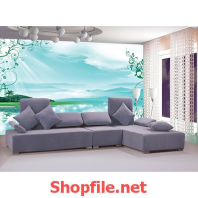 tranh dán tường hồ nước trong lành