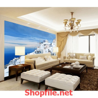 tranh dán tường thành phố đẹp