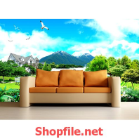 tranh dán tường thiên nhiên