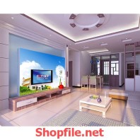 tranh dán tường hoa bồ công anh