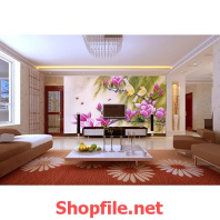 tranh dán tường hai chú chim nhỏ