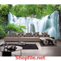 tranh dán tường thác nước lớn