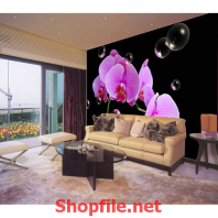 tranh dán tường phong lan