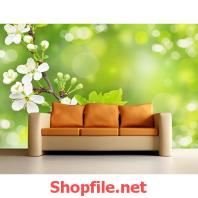 tranh dán tường cái ghế bé tẹo