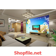 hoa hồng trắng tranh dán tường