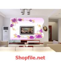 tranh dán tường vòng hoa đẹp