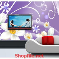 tranh dán tường hình nền hoa thiên sứ