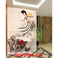 tranh dán tường cô tiên