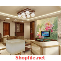 tranh dán tường cho phòng khách