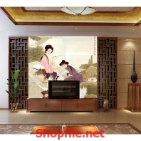 tranh dán tường tấm cám