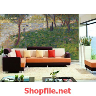 tranh dán tường vườn cây