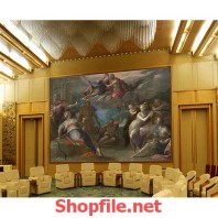 tranh dán tường thiên thần và ác quỷ