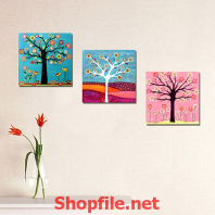 tranh treo tường cái cây màu mè