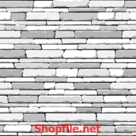 tranh trang trí tường gạch trắng