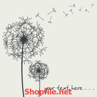 tranh trang trí tường bồ công anh