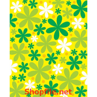 tranh trang trí tường bông hoa xanh