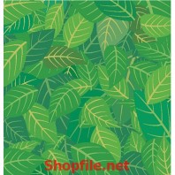 giấy dán tường lá xanh