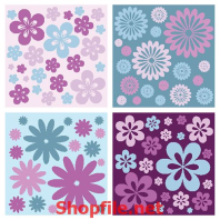 giấy dán tường bông hoa tươi