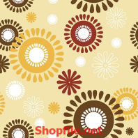 giấy dán tường hình tròn độc đáo